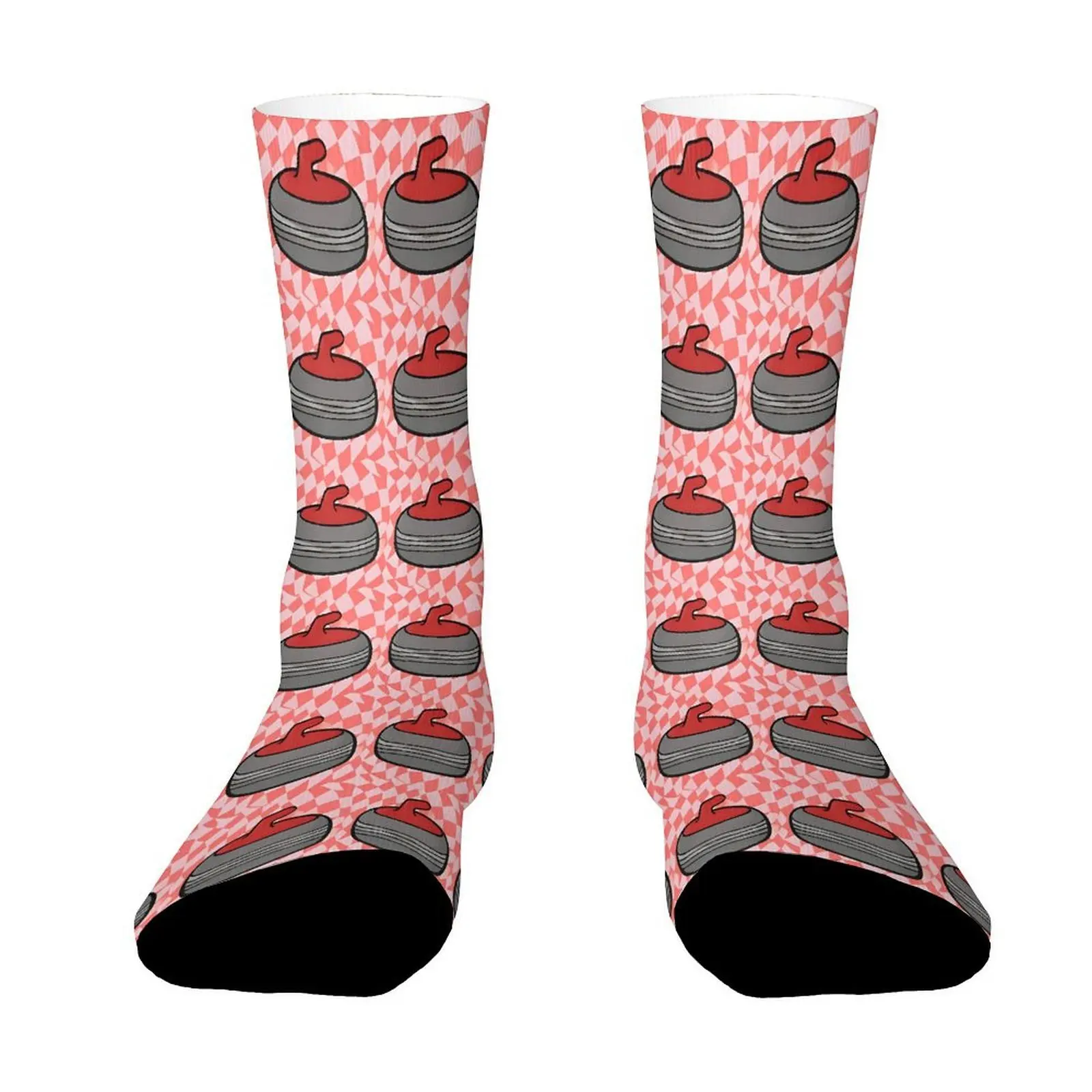 

Breathable Unisex Outdoor Socks Curling Pattern Print, Mid-calf Length Suitable for Outdoor Sports Comfortable