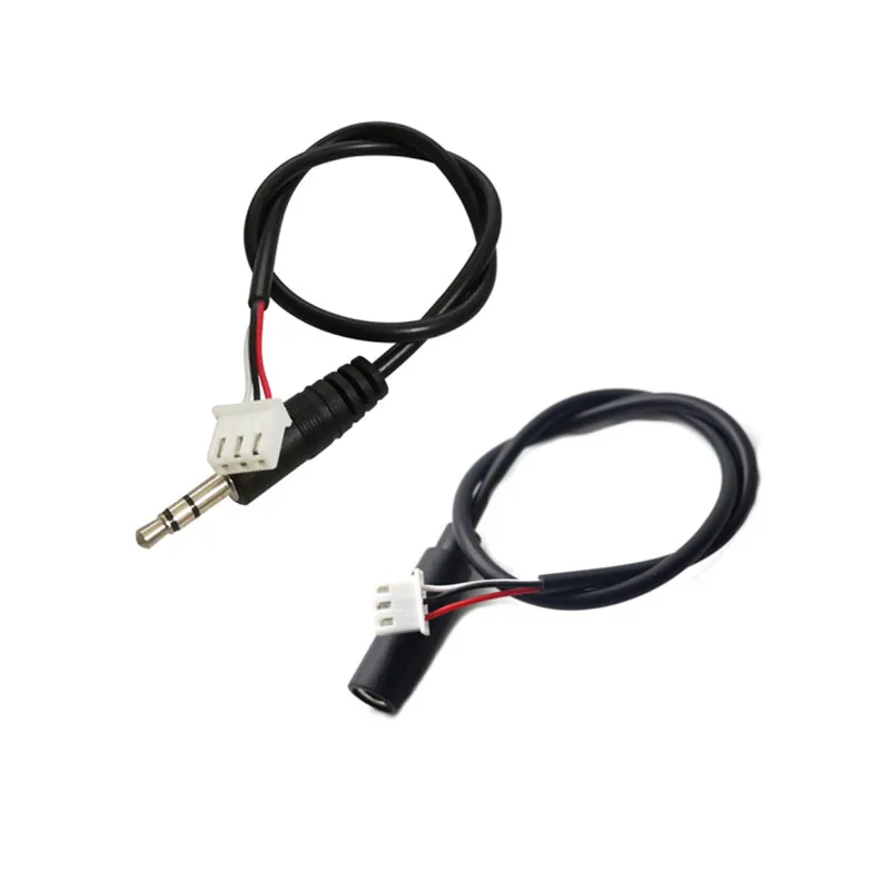 1pc 30cm 3.5mm AUX gniazdo Audio kabel do XH2.54mm 3pin Terminal z męskiego na męskie/kobieta stereofoniczny kabel Audio wzmacniacz rozszerzona linia