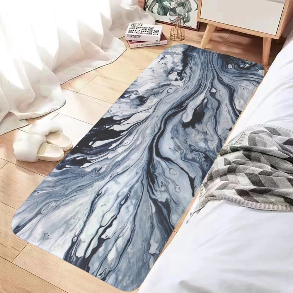 

Marble Mat for Kitchen Carpet Bathroom Rug House Entrance Mat Floor Mats Rugs Foot Door Bath Prayer Non-slip Home Textile Garden