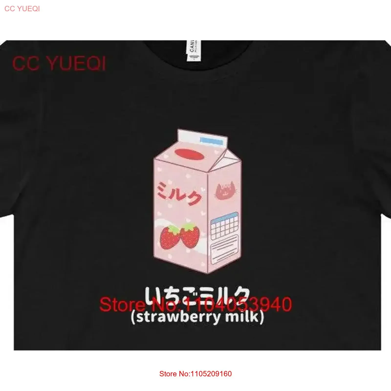 Camiseta estilo Harajuku Kawaii Japón fresa leche Vaporwave Tumblr ropa informal japonesa vintage lavada estirada ligeramente