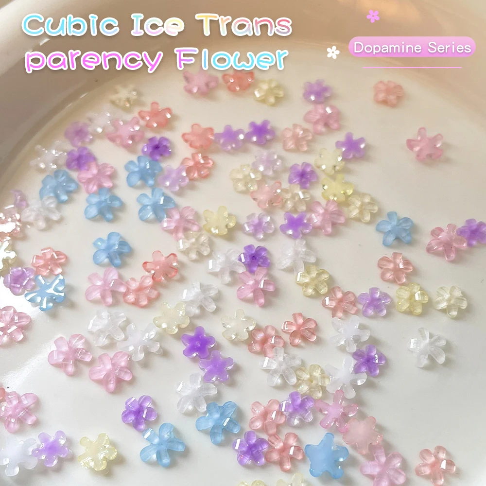 50/100 stücke 3D Mini Blume Nagel Dekor Weiß Rosa UV Harz Blütenblätter Gel Nail art Cat Eye polnischen Braut Party Maniküre Zubehör