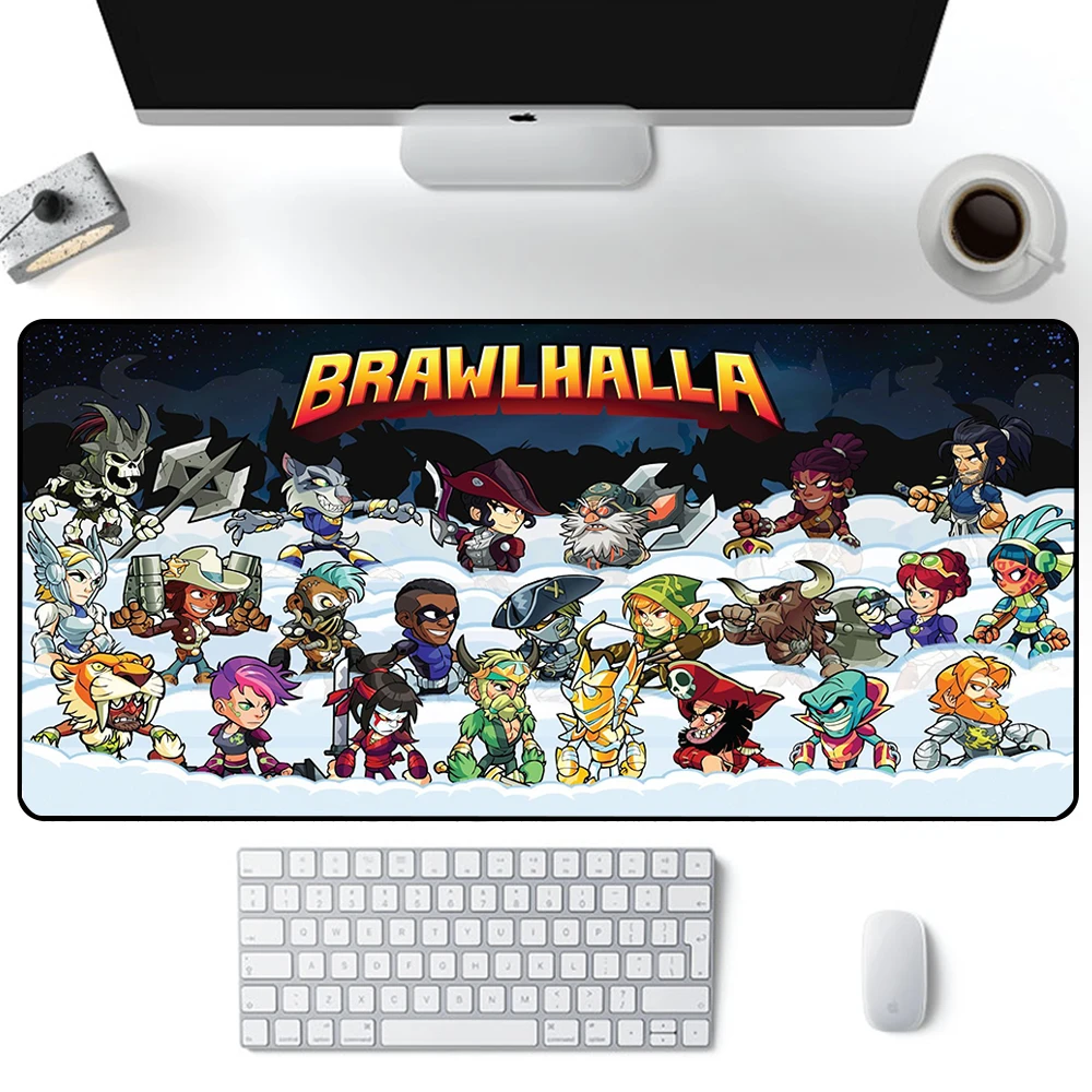 

Большой игровой коврик для мыши Brawlhalla, компьютерный игровой коврик для компьютерной мыши, офисный коврик для мыши XXL, ковер, клавиатура для ноутбука