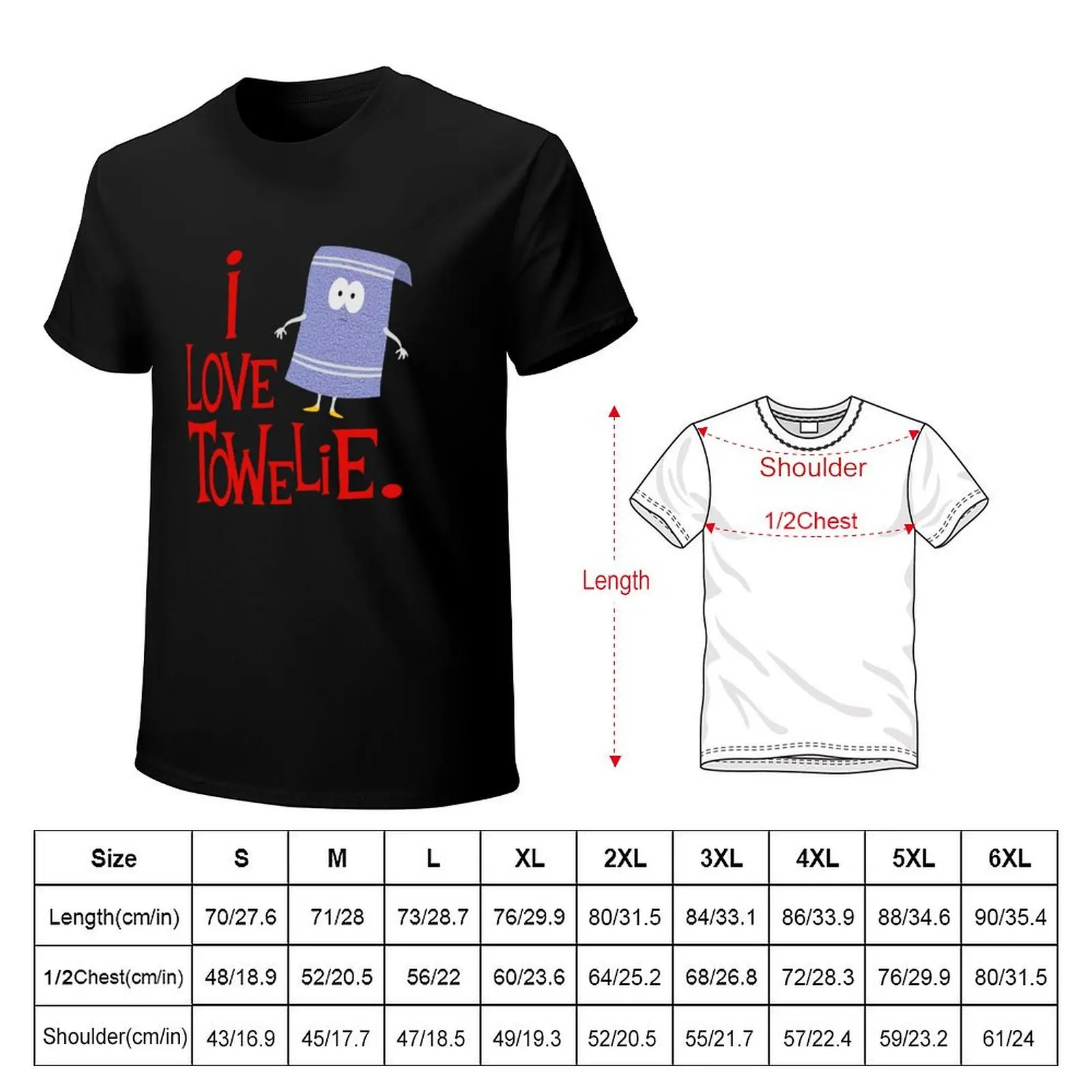 I love towelie T-Shirt Casual Street Style Short Sleeve Tee