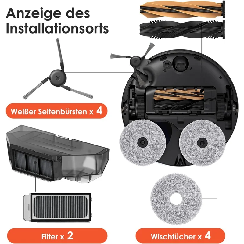 Accessory Set For Dreame X50 Ultra Complete / L50 Pro Ultra Vacuum Cleaner Replacement Parts