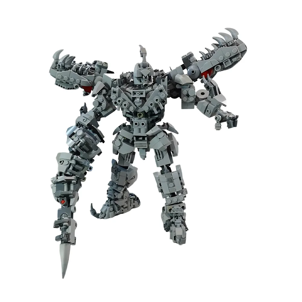 

Gobricks MOC Transformersed A.O.E Grimlock Building Blocks Model Autobots Movie Deformed Tyrannosaurus Rex Bricks Toys Kids Gift
