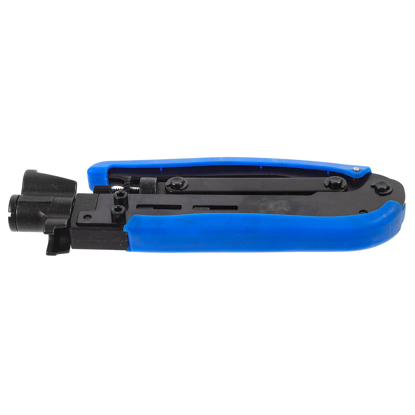 Professional Coax Cable Crimping Tool Stainless Steel Multi-Use Compression Plier for F-Connector Video Network Cable