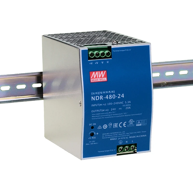 Mean well NDR-480-24 480W DC24V  din rail power supply