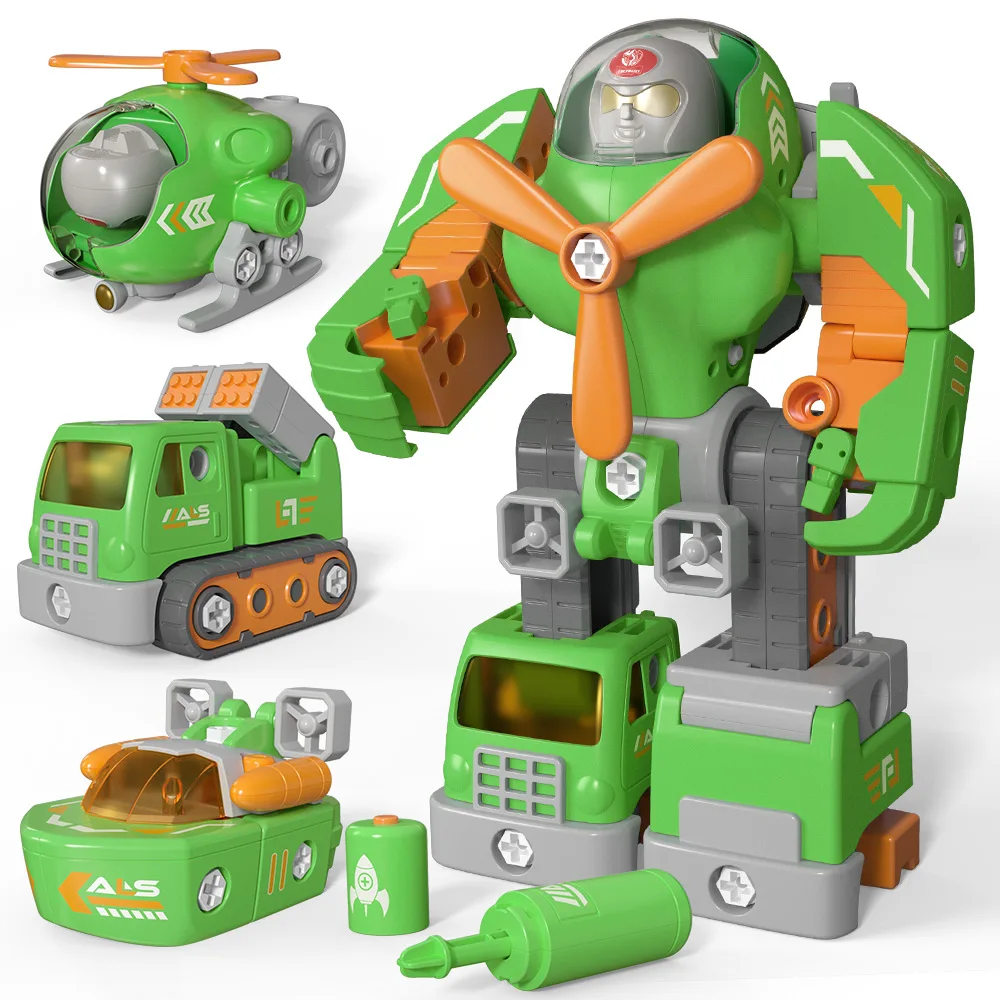 

Mini Tudou Toy Robots Take Apart Assemble Toys 3 in 1 Vehicles Transform into Robot Toys Truck Toy For 3 4 5 6 7 Year Old Kids