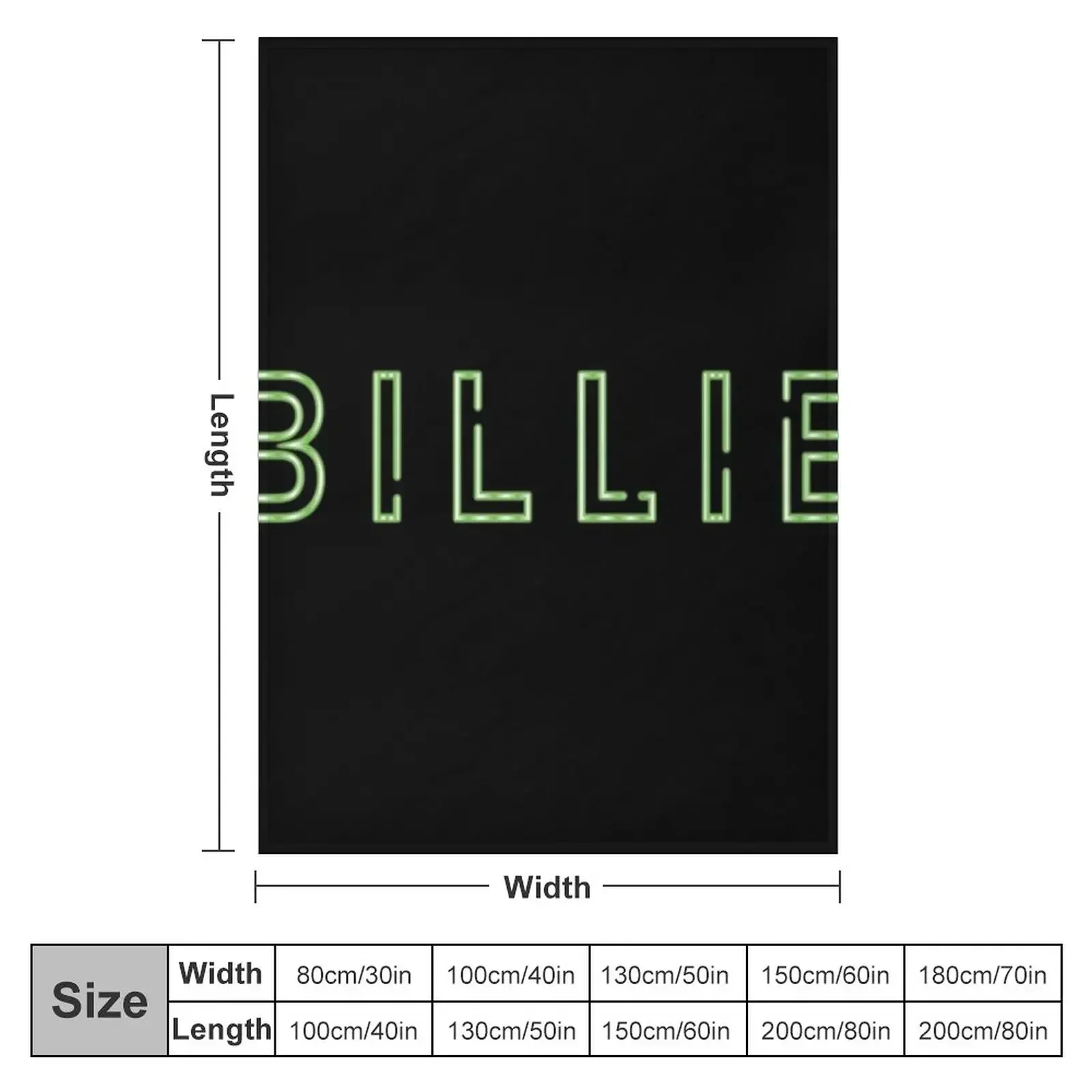 billie neon sign Throw Blanket Moving For Sofa Thin Blankets