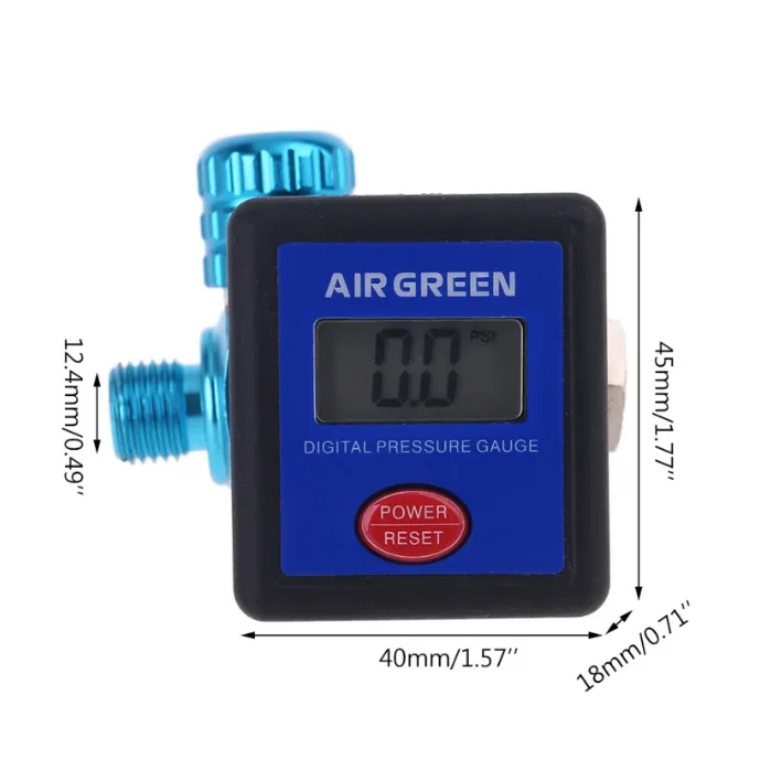 high quality Digital Pressure Air Gauge Regulator w Adjust Valve Paint Spray-Gun Compressor