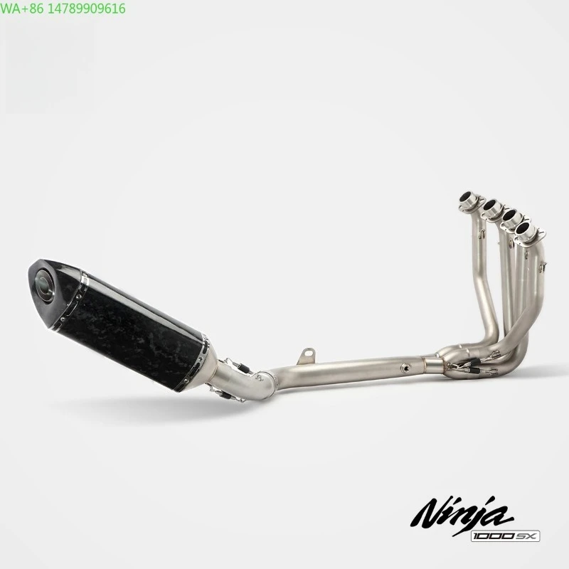 

Полноразмерный кастомный мотоциклетный выхлоп RS Original, подходит для Ninja 1000SX, модифицированный, из нержавеющей стали, титанового сплава и углеродного волокна.