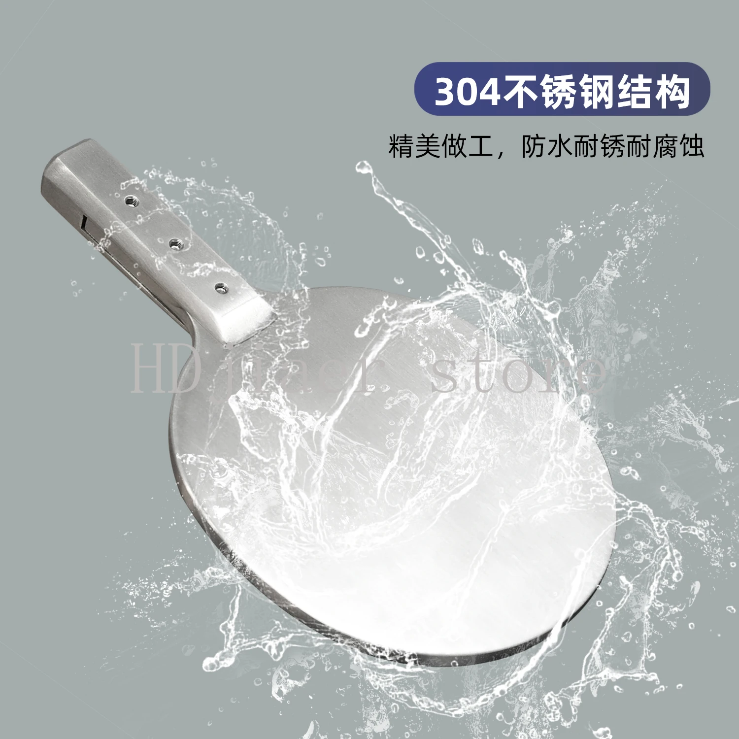 

304 Stainless Steel Table Tennis Racket - Weighted Metal Blade, Fitness Training Practice Racket
