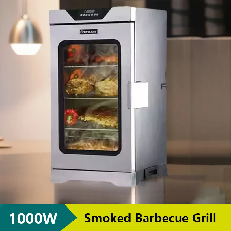 

Business Barbecue Stove Large Smoked Furnace Professional Smoked Barbecue Grill Bacon Meat Household Electric Smokehouse Oven