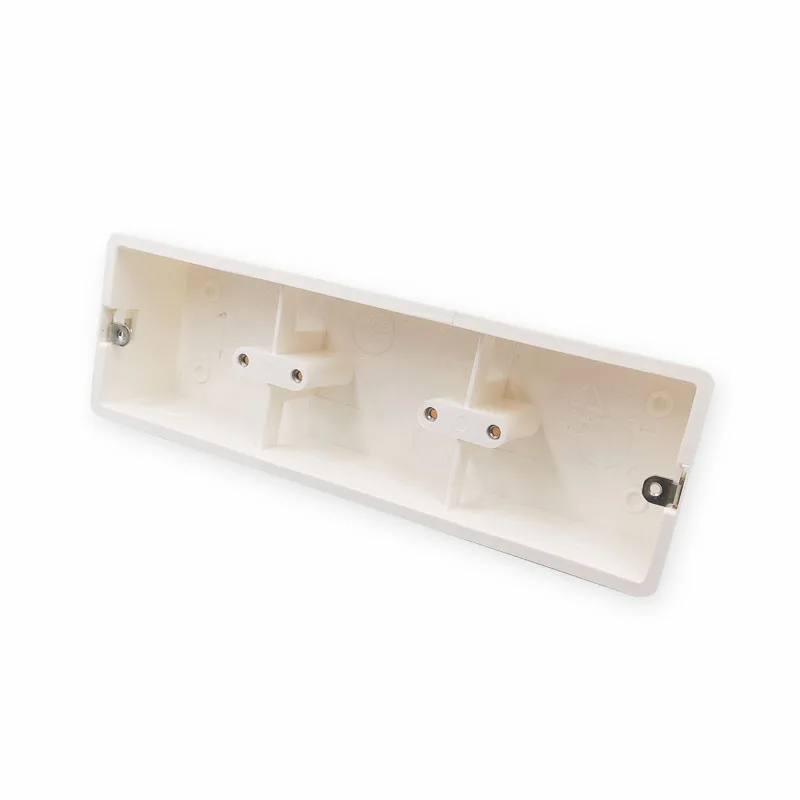 High Quality Triple Secret Stash Wall Mount Switch Junction Box 255*82*50mm for 86 Type Wall Switches and Sockets