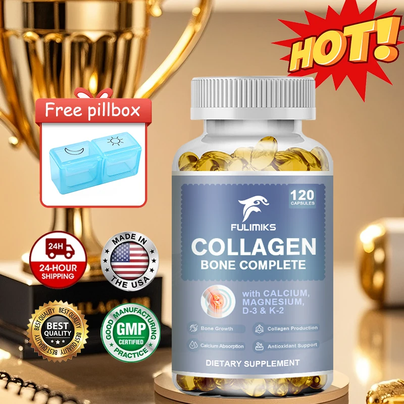 

Капсулы Advanced Collagen Bone Complex, улучшают усвоение кальция, снимают боль в суставах и замедляют старение, укрепляют костную систему