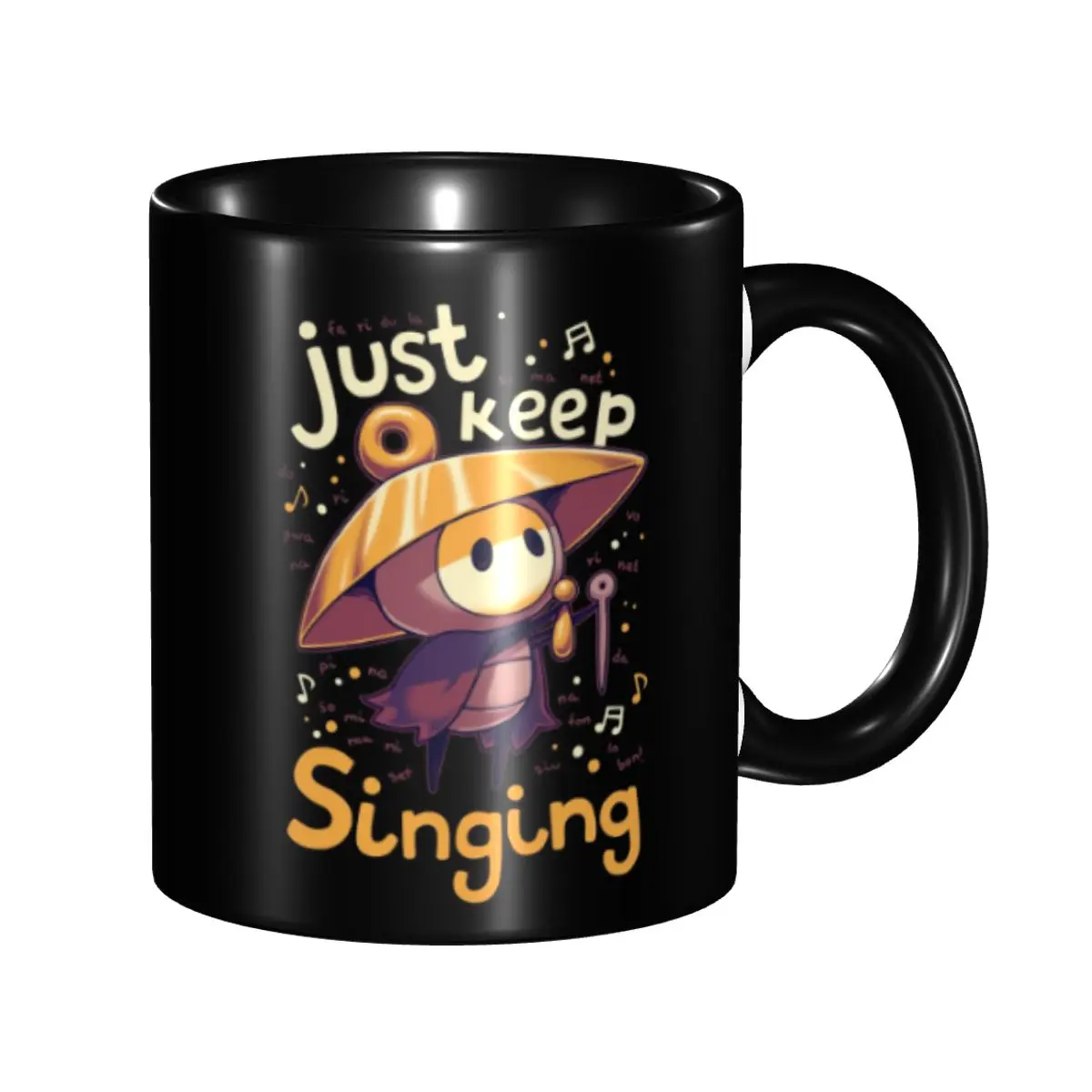 

Hollow Knight Just Keep Singing Sherma Silksong Gift Mugs for Friends Fun Coffee Cup Present for Home
