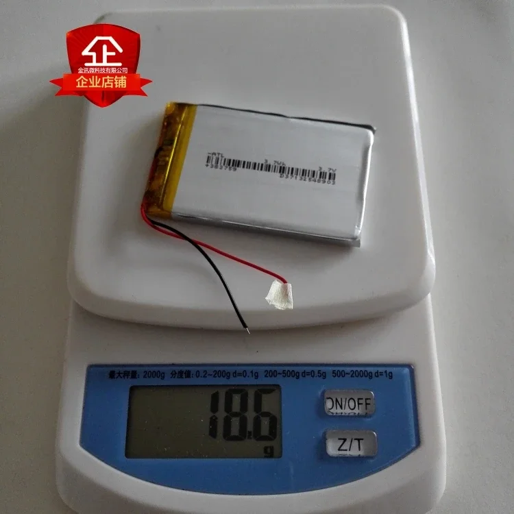 383759 traffic recorder battery 403759 polymer charging battery 3.7V lithium battery GPS navigator