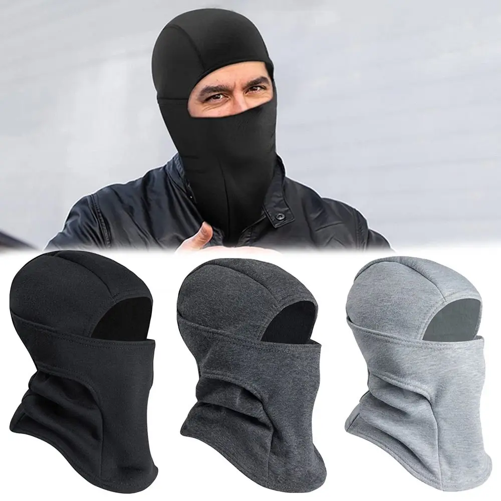 Warm Fleece Cycling Hat Neck Protector Windproof Ski Balaclava Hat Hood Hat Face Covering Cycling Head Cover Outdoor