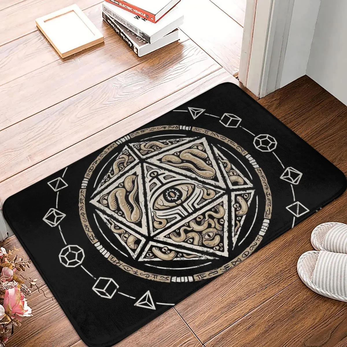 Cthulhu Eldritch D20 Facecloth Non-Slip Floor Mat FireplaceThick And Comfortable, Durable Foot Mats