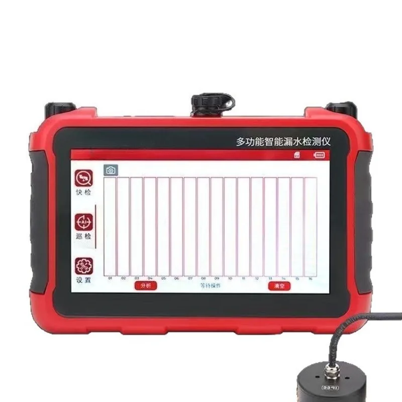 Acoustic Sensor Multifunction Pipe Leak Detector Smart Water Leakage Testing Instrument Underground Pipeline Inspection Locator