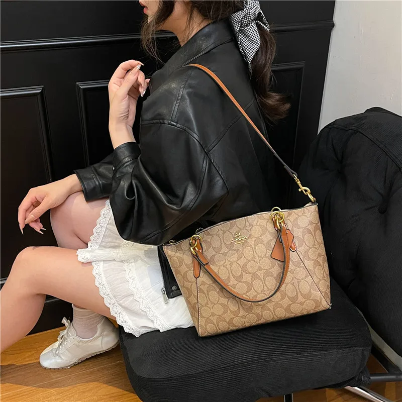 

High-end Tote Bag for Women Messenger Purse Shopper Commuter Large Capacity Elegant Leather Classic Business