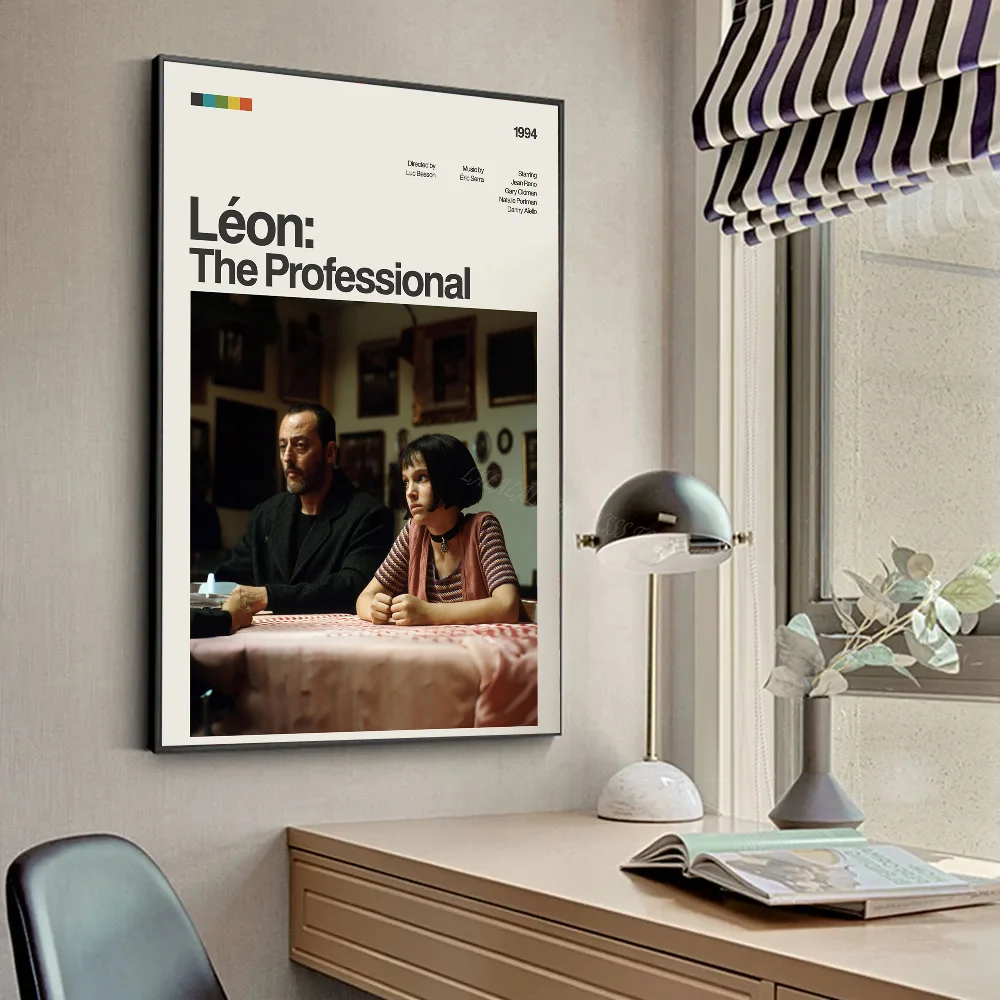 Vintage Retro Minimalist Movie Leon Leon_ The Profession Poster HD Posters Home Room Bar Cafe Decor Art Wall Painting Picture