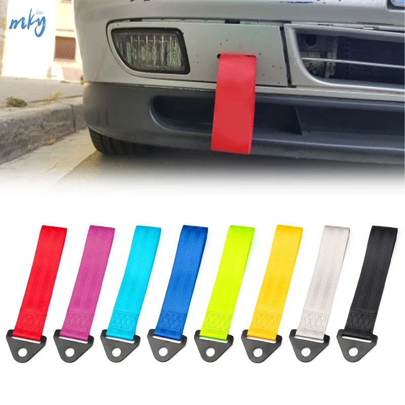 

High Quality Car Color Pendant Tow Strap Belt Tow Rope Ribbon Auto Accessories Trailer Ropes Bumper Towing Strap Trailer belt