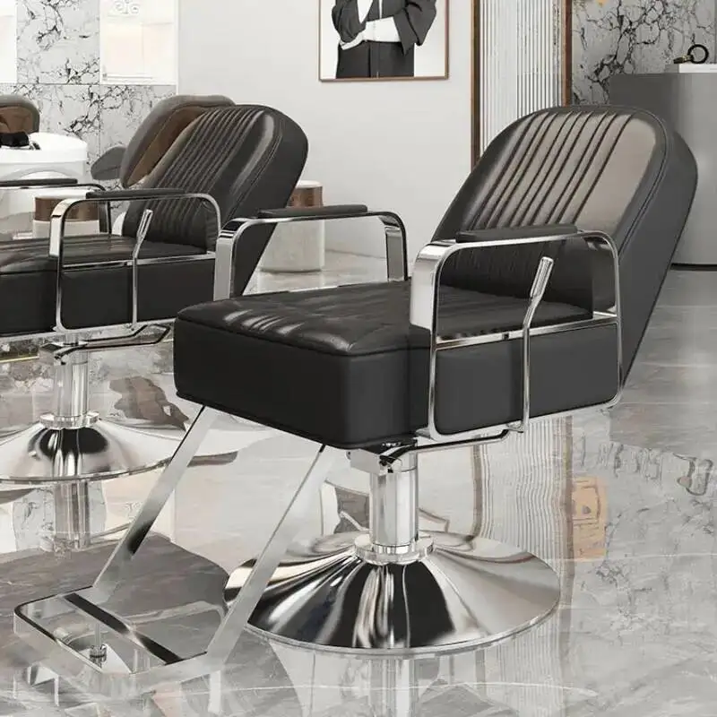 Rotating Chairs Aesthetic Barber Hair Salon Hairdressing Offer Chair Wheels Barbershop Durable Ergonomic Friseurstuhl Chair