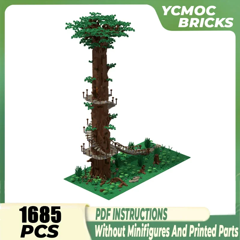 Star Movie YcMoc Building Blocks scene di film famosi Tree House Model Technology Bricks assemblaggio fai da te giocattoli per bambini regali