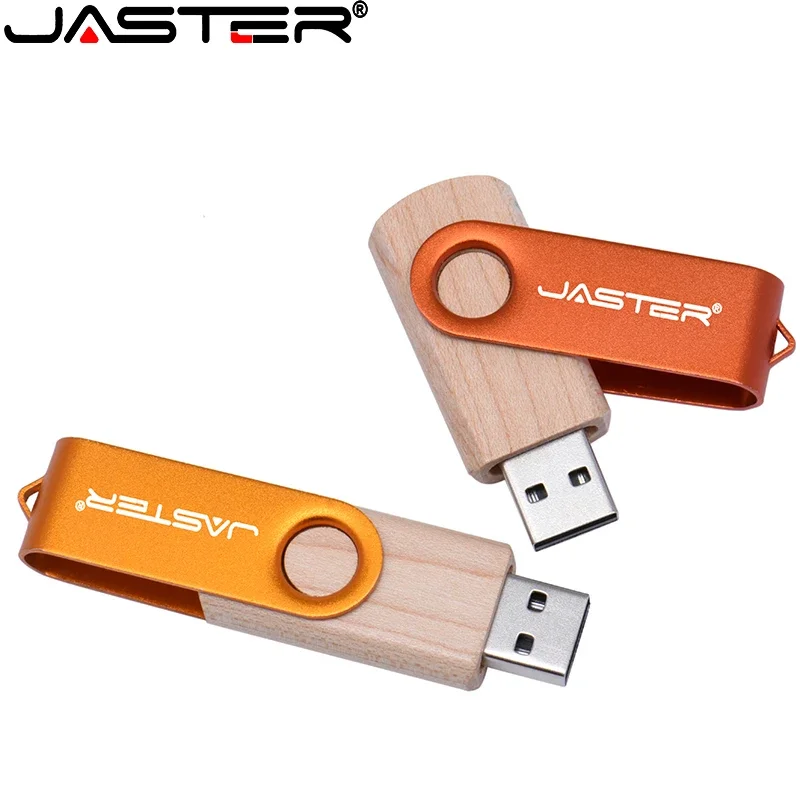 محرك أقراص أقلام معدني ملون مع صندوق خشبي ، عصا ذاكرة ، شعار مخصص مجاني ، محرك أقراص فلاش USB ، هدية إبداعية ، GB ، 32GB ، 64GB