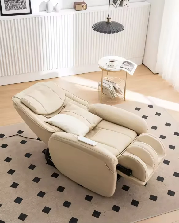 SANS Modern Design Full Body Relax Recliner Chair with Voice Control Vibrating Airbag Kneading Foot Roller Massage