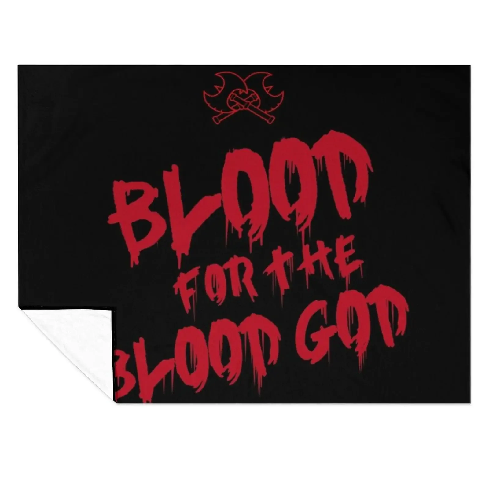 

Khorne Chaos God Graffetti - Blood for the Blood God Fantasy Version Throw Blanket Flannel Fabric Retros Loose Blankets