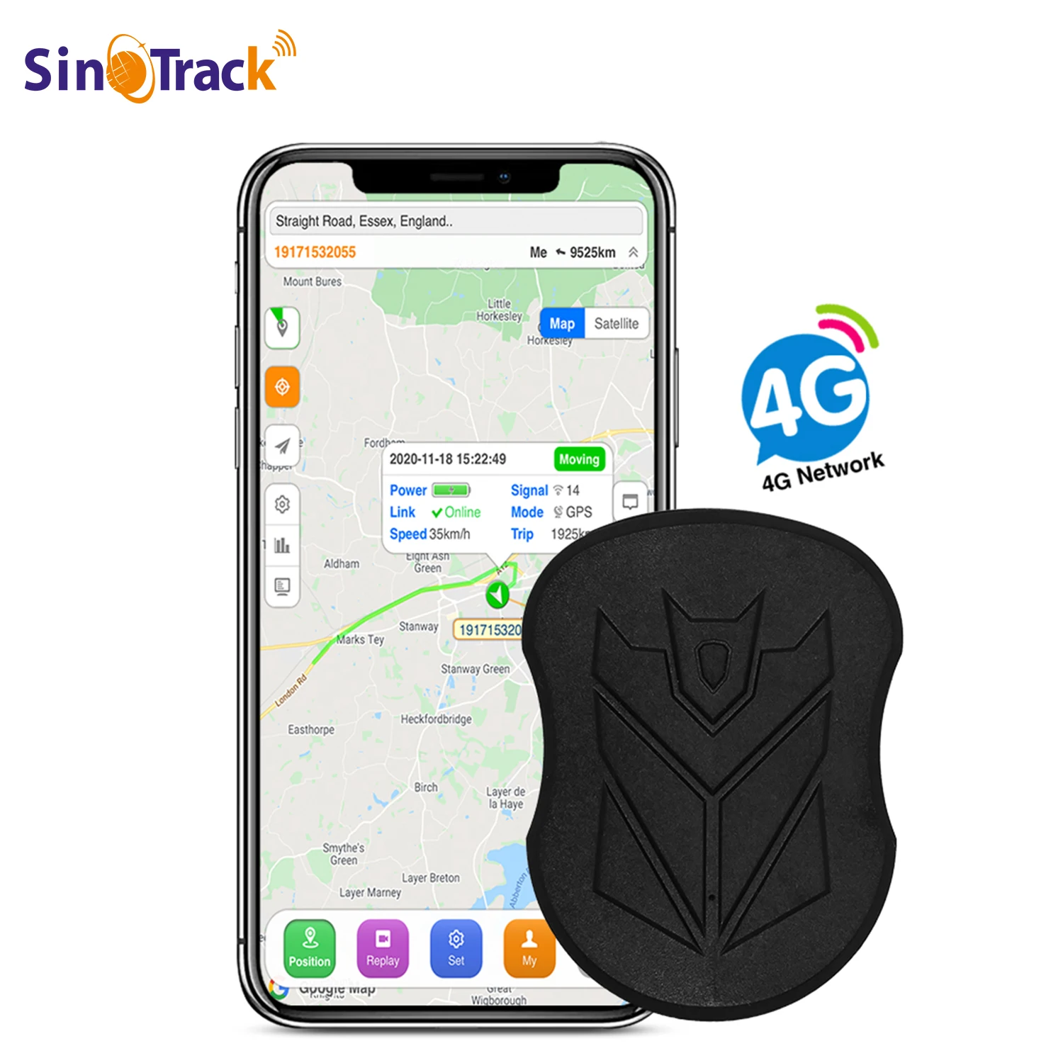 

New 4G Waterproof GPS Tracker ST-905/ST-915 Vehicle Track Locator Magnet Long Standby 10000mAH Battery Real Time Position APP