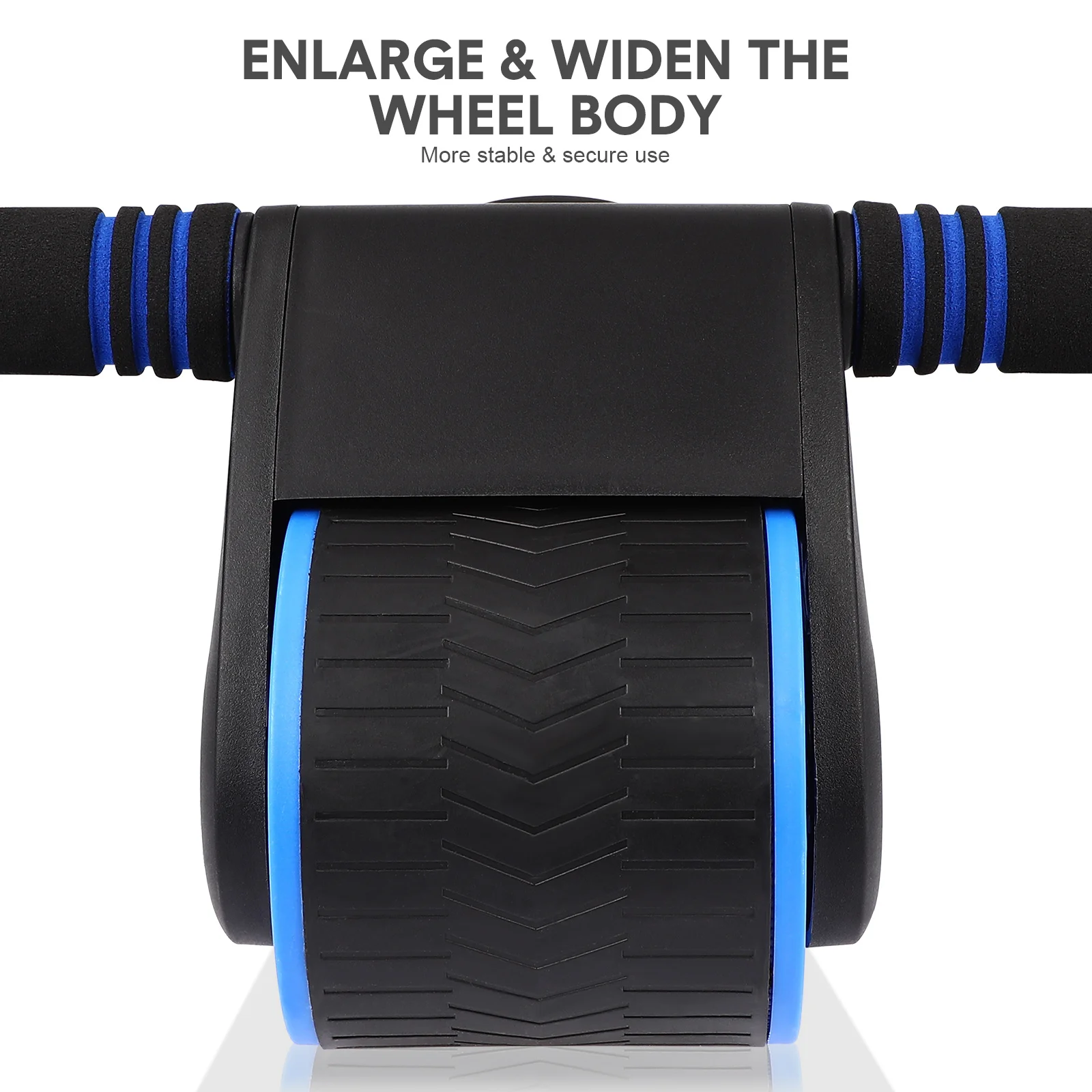 

Automatic Rebound Ab Wheel Anti-Skid Abdominal Roller With Phone Holder Double Wheels For Core Strength Training Ab Workout