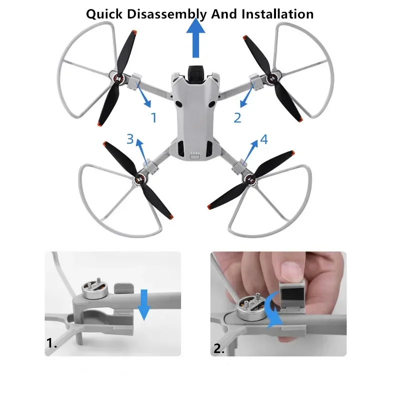Protetores de lâmina de remo de drone capa anel anticolisão de hélice para acessórios DJI MINI 4 PRO