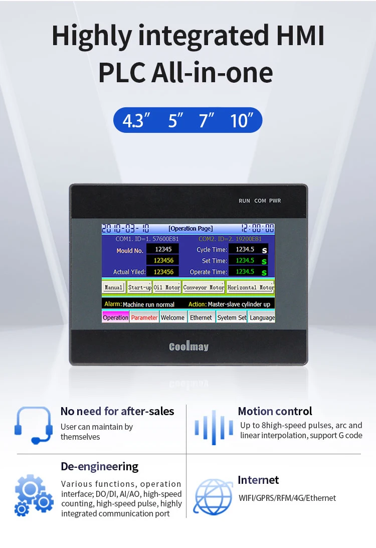 Single Axis Panel Automation Tracking System Hmi Plc Controller