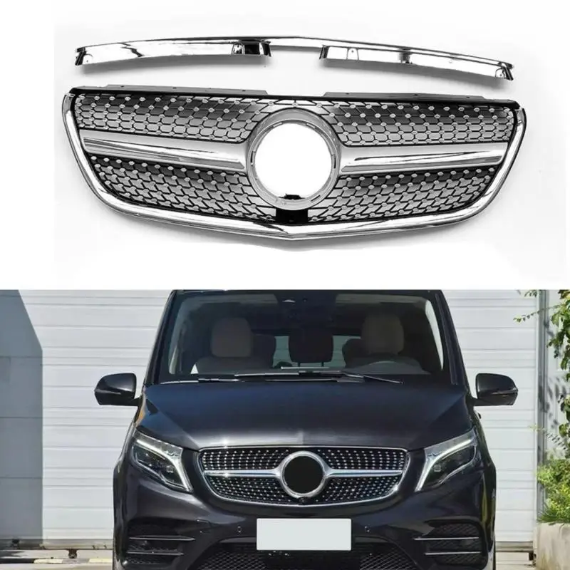 

For Applicable to the 2016-2020 Mercedes Benz Vito W447 Full Sky Star Modified Grille Original Car Replacement