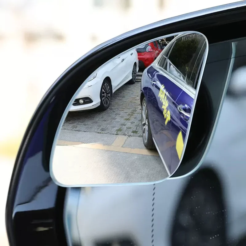 2pcs Car Blind Spot Mirror Round Sector Shape Auto Parking Blind Area Auxiliary Rearview Mirror Wide Angle Blind Spot Mirrors