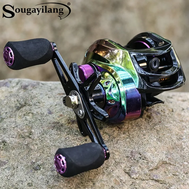 Sougayilang bait casting Angel rolle 7.2:1 Übersetzungs verhältnis 18 1bb maximaler Widerstand 8kg magnetisches Bremssystem frische Salzwasser-Angel rolle