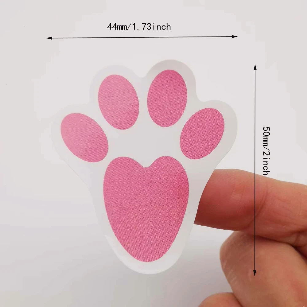 60pcs Easter Bunny Footprint Stickers 2inch cute rabbit Seal Sticker Bakery Gift Wrapping Envelope Seal Love Sticker Label