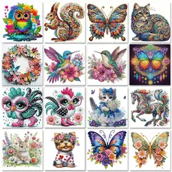 GATYZTORY Diamond Painting Kits Rabbit Birds 5D DIY Special Shape Rhinestone Diamond Crystal Diamond Painting Home Decoration ﻿