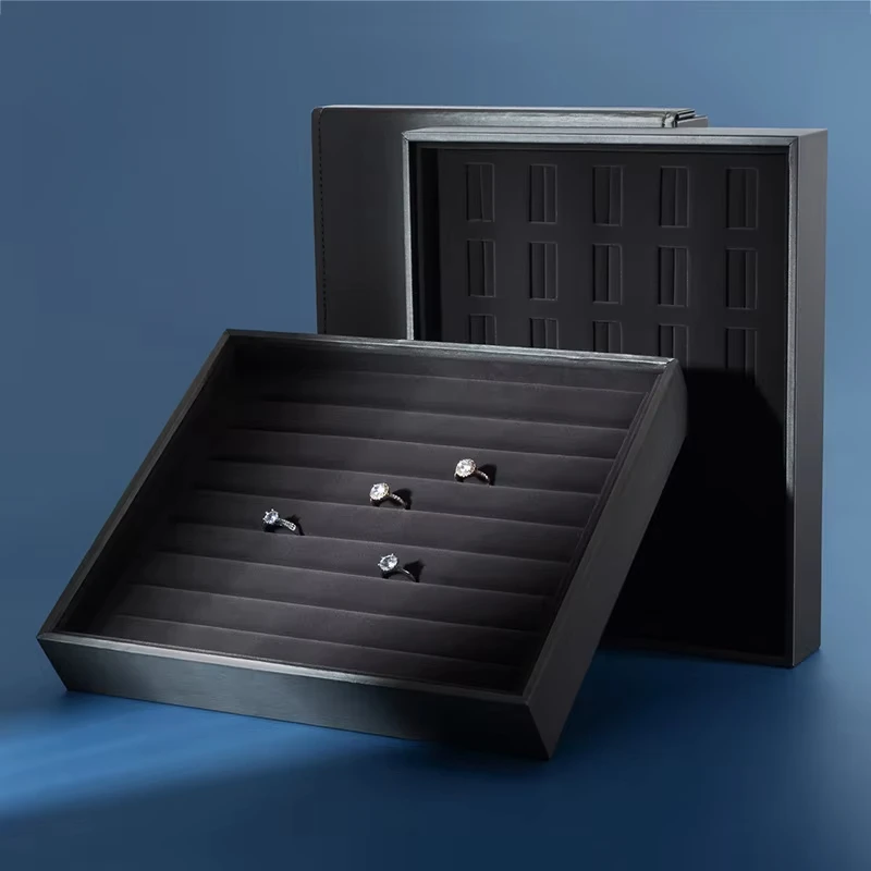 New jewelry storage box Necklace ring earrings bracelet clamshell display tray