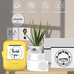 Marklife 2 Inch Circle Direct Thermal Sticker Label Round Printer Label Sticker Business Labeling For P50 D100 Thermal Printer