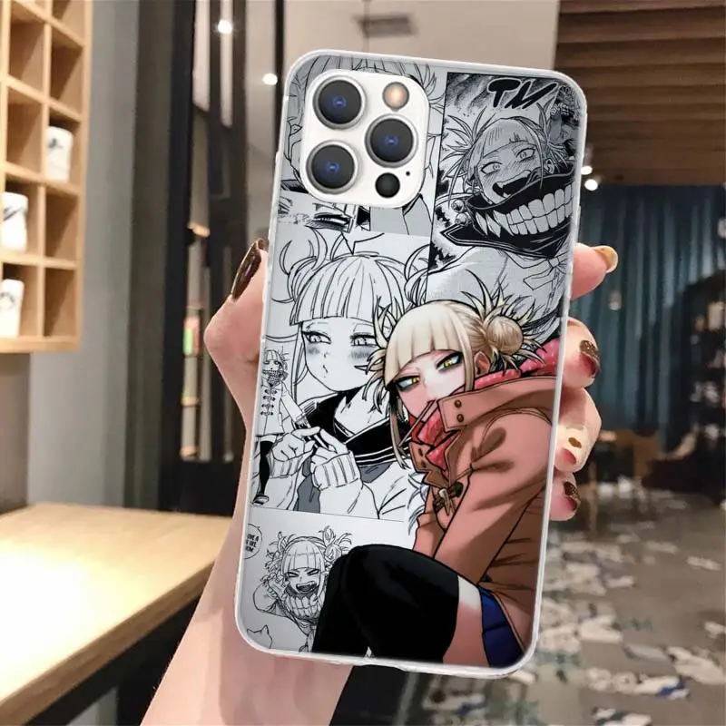 MHA Himiko Toga Soft Phone Case For iPhone 16 15 14 13 12 11 Pro Max X XR XS 7 Plus 8 + SE 2020 Pattern Customized Cover 15 14 1