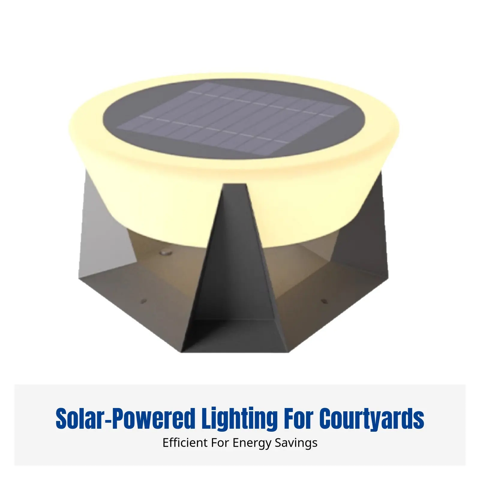 

Solar Powered Pillar Light, Outdoor Waterproof LED Post Light, Stainless Steel & PE, for Villa Gate, Lawn, Courtyard