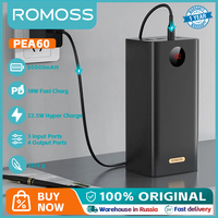 ROMOSS PEA60 Powerful Power Bank 60000mAh 22.5W  QC3.0 SCP 22.5W Fast Charge External Battery For Xiaomi 14 iphone