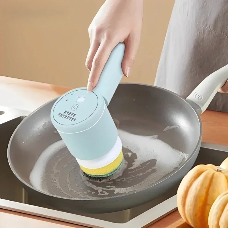 

Rechargeable Electric Scrubber Brush Wireless Deep Cleaner, Professional Handheld Stain Remover for Kitchen Bathroom Tile