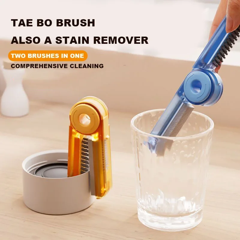 

Bottle Gap Cleaner Brush Multifunctional Brush Cup Crevice Cleaning Tools Mini 4in1 Cup-Holder Cleaner