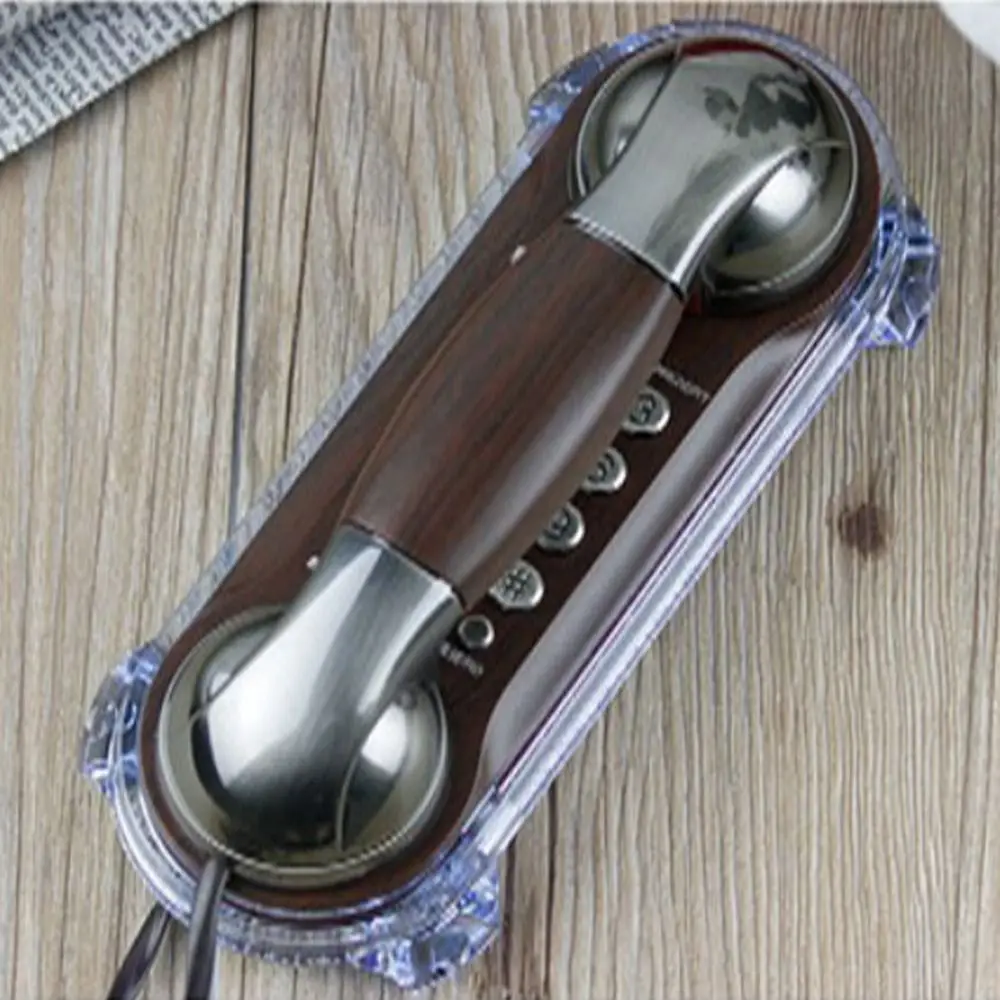 NEW Wall Mounted Wired Telephone Retro Landline Corded Phone Handset Desktop House Phones Home Office