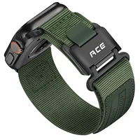 Correa de nailon con hebilla magnética para Apple Watch, 44mm, 45mm, 46mm, Ultra 2, 49mm, 42mm, 44 y 45mm, correa para hombre para iwatch Series7 8 9 se 456S